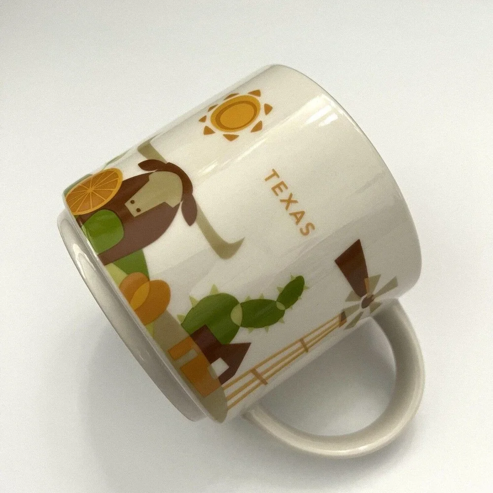 Starbucks 2015 Texas You Are Here Collection YAH Longhorn 14 oz Coffee Mug Cup